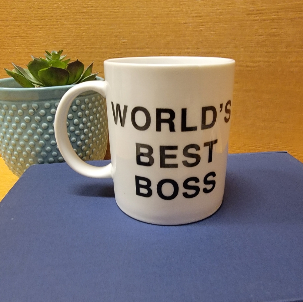 The Office Mug, World’s Best Boss Coffee Cup, Michael Scott, Dunder Mifflin Mug